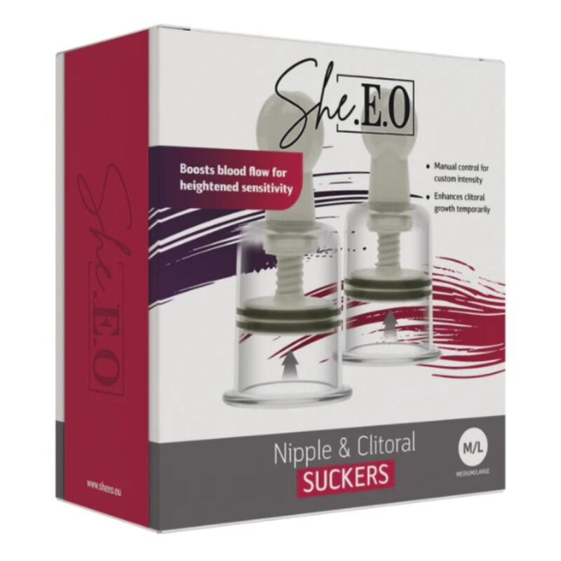 SHE.E.O – Dispositivos De Sucção Para Mamilos E Clitóris M/L - Image 5