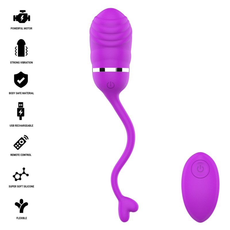 INTENSE REMOTE CONTROL – Intense - Sookie Ovo Vibratório Com Controle Remoto Roxo