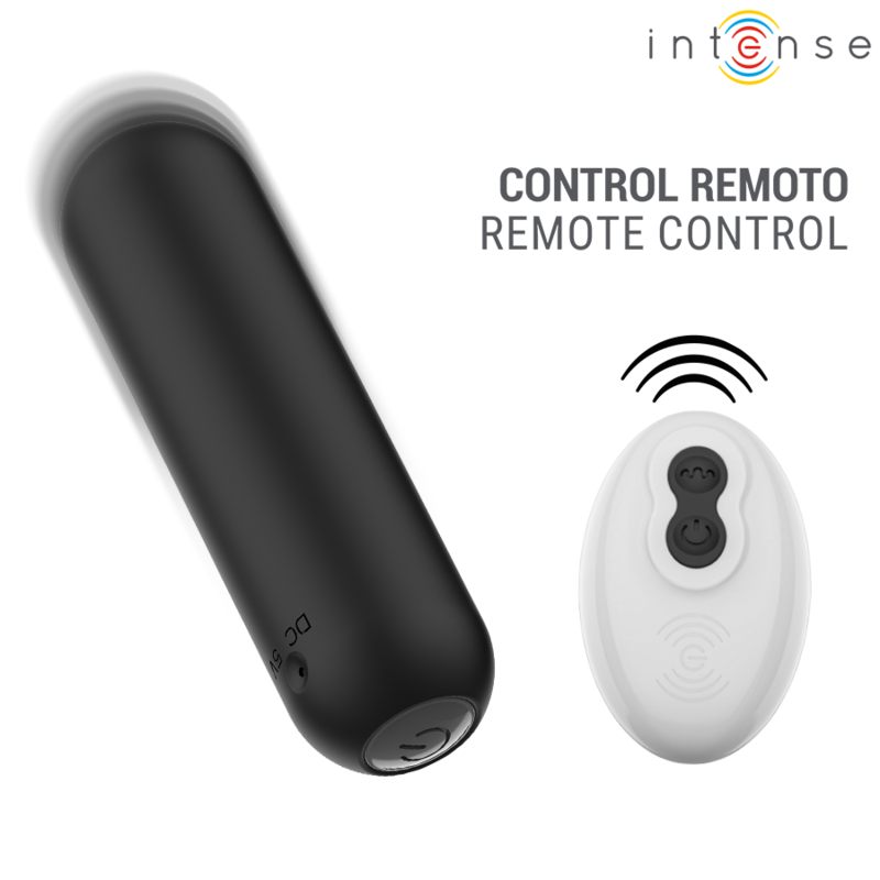 INTENSE REMOTE CONTROL – Intense - Judy Vibrador Bullet Recarregável Com Controle Remoto Preto - Image 3