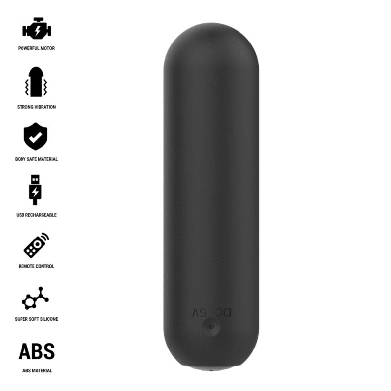INTENSE REMOTE CONTROL – Intense - Judy Vibrador Bullet Recarregável Com Controle Remoto Preto - Image 2