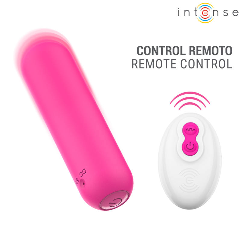 INTENSE REMOTE CONTROL – Intense - Judy Vibrador Bullet Recarregável Com Controle Remoto Rosa - Image 2