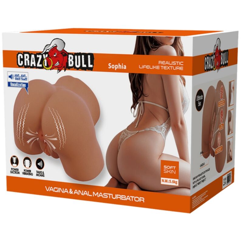CRAZY BULL – Sophia Vibrador De Bull Feminino Realista E Sucção Com Som 5,5 Kg - Image 9