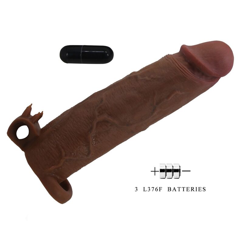 DILDOS – Pretty Love - Capa Vibratória Para Pênis Xerxes 22 Cm Ø 4,5 Cm Marrom - Image 6