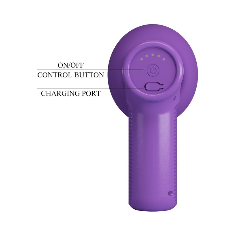 HIGH TECH – Pretty Love - Pistola De Massagem Com Impulso Vito 5 Modos Roxa - Image 8