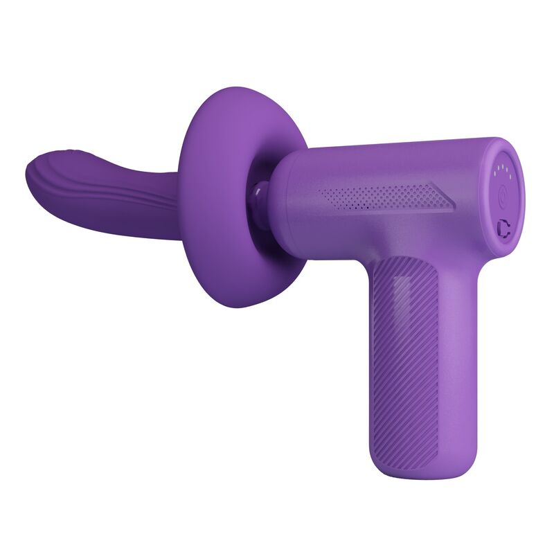 HIGH TECH – Pretty Love - Pistola De Massagem Com Impulso Vito 5 Modos Roxa - Image 3