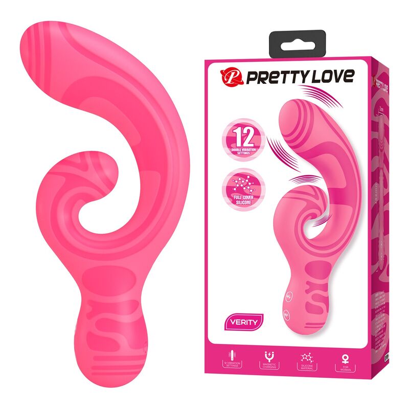 HIGH TECH – Pretty Love - Verity Massageador De Duas Pontas Recarregável Por Usb