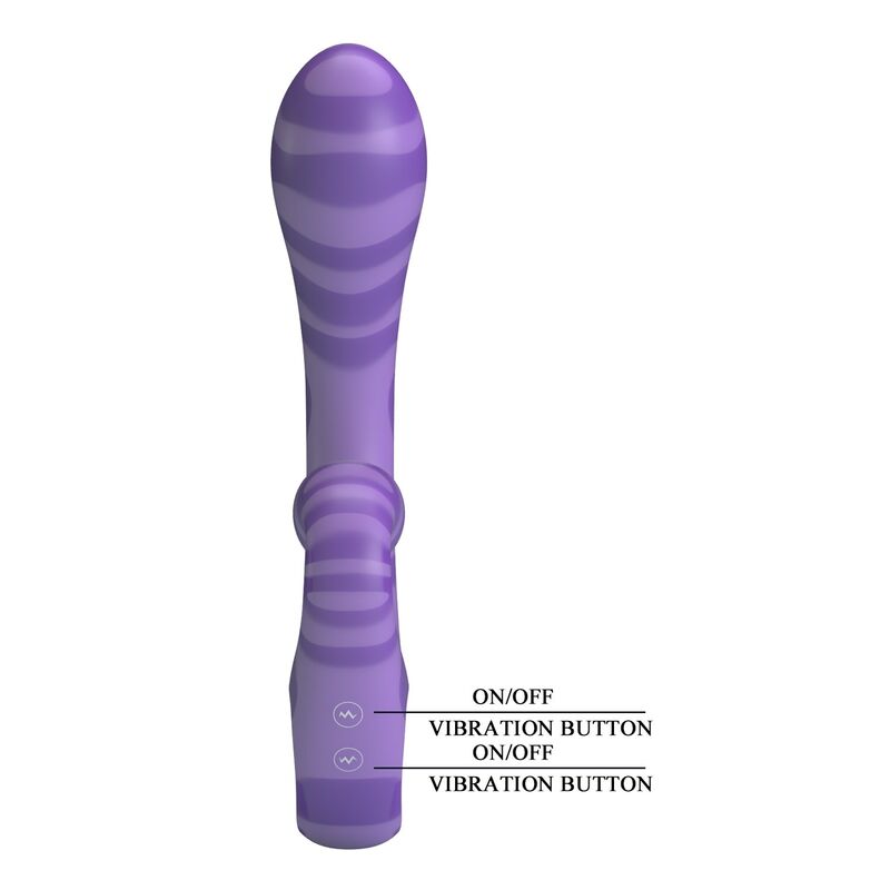 HIGH TECH – Pretty Love - Summer Vibrador De Duas Pontas Com Alça 19 Cm Ø 3,5 Cm Roxo - Image 3