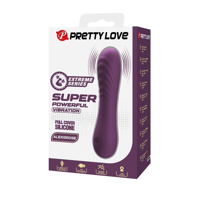 HIGH TECH – Pretty Love - Vibrador Recarregável Alexisrose Com 10 Funções - Roxo - Image 3