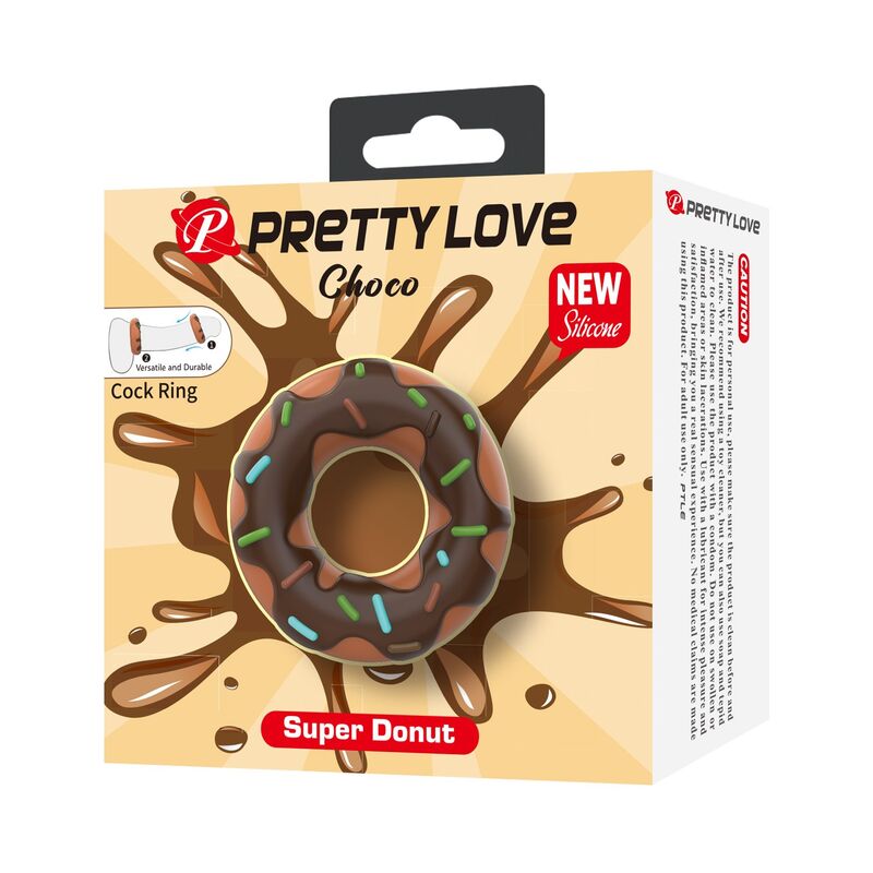 FOR HIM – Pretty Love - Anel De Pênis Super Donut Marrom - Image 7
