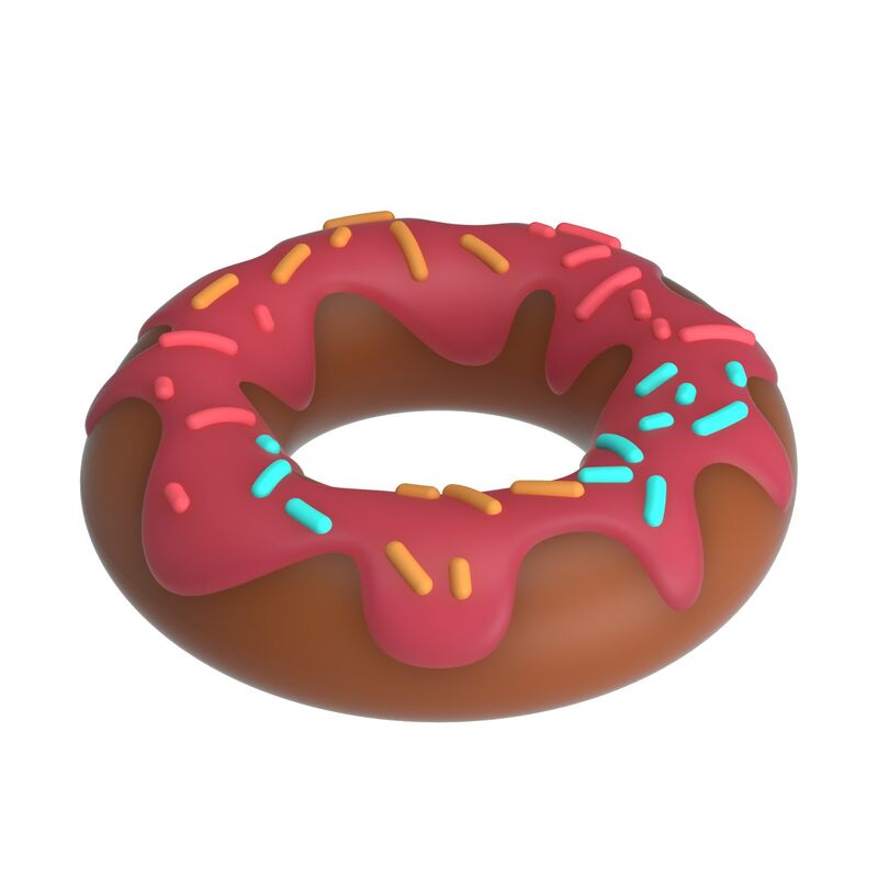 FOR HIM – Pretty Love - Anel Peniano Super Donut Rosa - Image 5