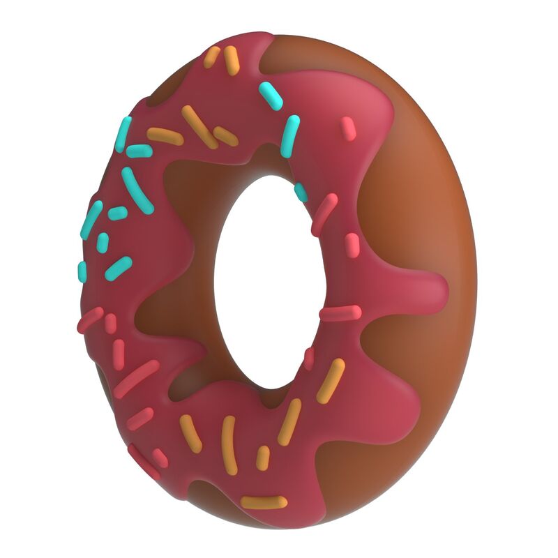 FOR HIM – Pretty Love - Anel Peniano Super Donut Rosa - Image 3