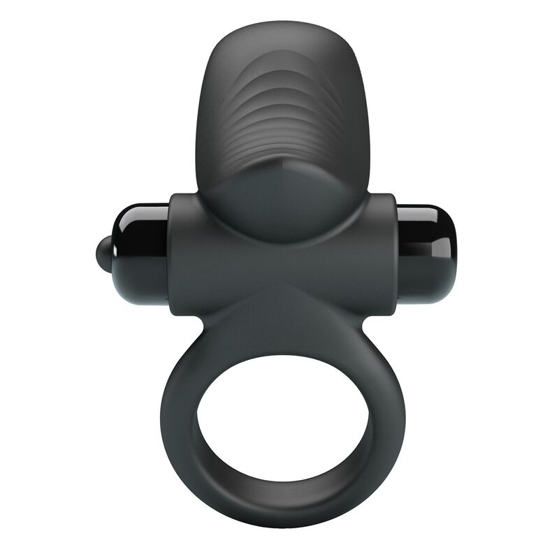 FOR HIM – Pretty Love - Anel Vibratório Para Pênis Adrien Com 10 Funções - Preto - Image 5