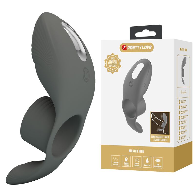 FOR HIM – Pretty Love - Anel Vibratório Recarregável Com Dupla Estimulação - Image 11