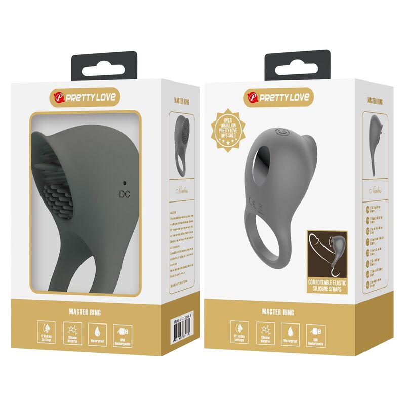 FOR HIM – Pretty Love - Anel Vibratório Recarregável Com Estimulação Oral - Image 10