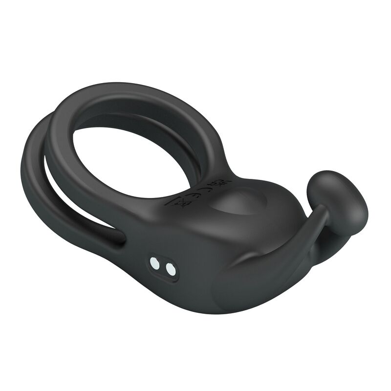 FOR HIM – Pretty Love - Anel Peniano Vibratório Duplo Recarregável Goodwin Preto - Image 8