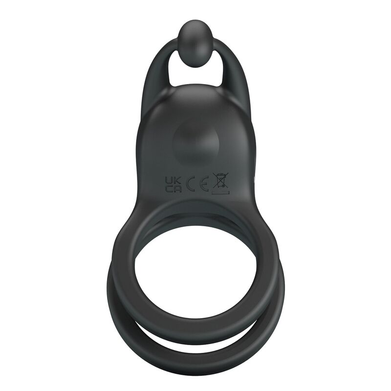 FOR HIM – Pretty Love - Anel Peniano Vibratório Duplo Recarregável Goodwin Preto - Image 5