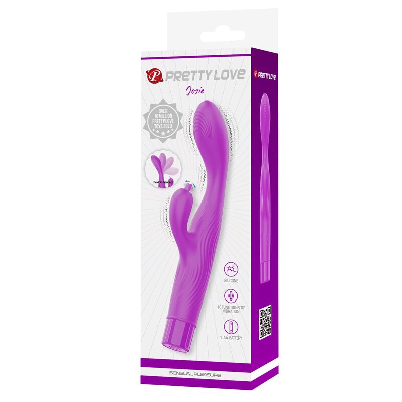 HIGH TECH – Pretty Love - Vibrador Jene Com Dupla Estimulação Do Ponto G E Do Clitóris - Roxo - Image 3
