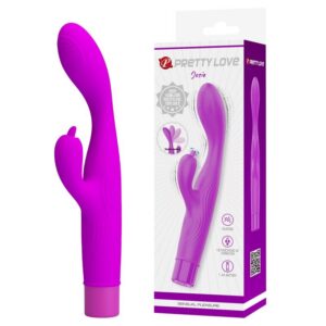 HIGH TECH – Pretty Love - Vibrador Jene Com Dupla Estimulação Do Ponto G E Do Clitóris - Roxo