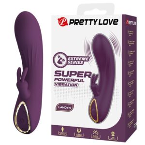 HIGH TECH – Pretty Love - Vibrador Coelho Recarregável Landyn Com 10 Funções - Roxo