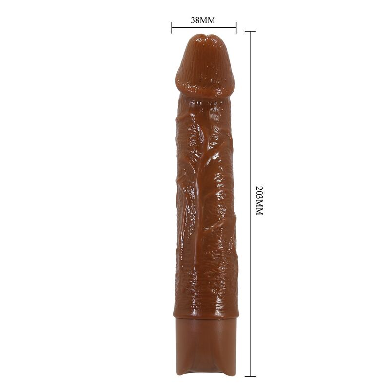 DILDOS – Pretty Love - Vibrador Realista Leonardo 20 Cm Ø 4 Cm Marrom - Image 10