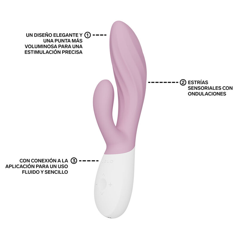 LELO – Ina Twist Vibrador Duplo Coelho Para Ponto G E Clitóris Rosa - Image 3