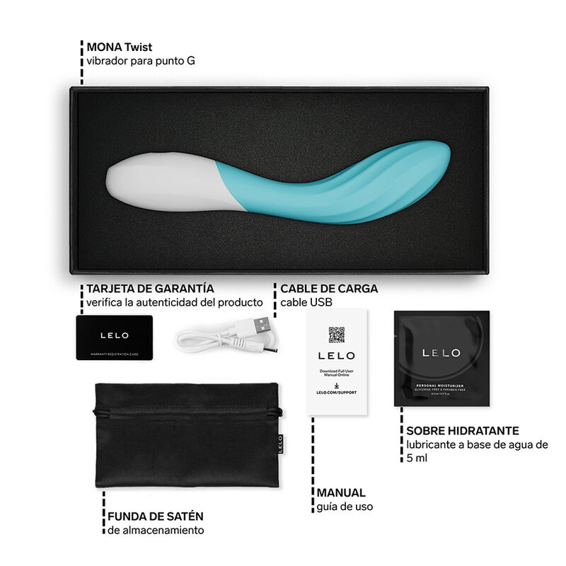 LELO – Mona Twist Vibrador De Ponto G Recarregável Com Controle Por Aplicativo Lavanda - Image 6