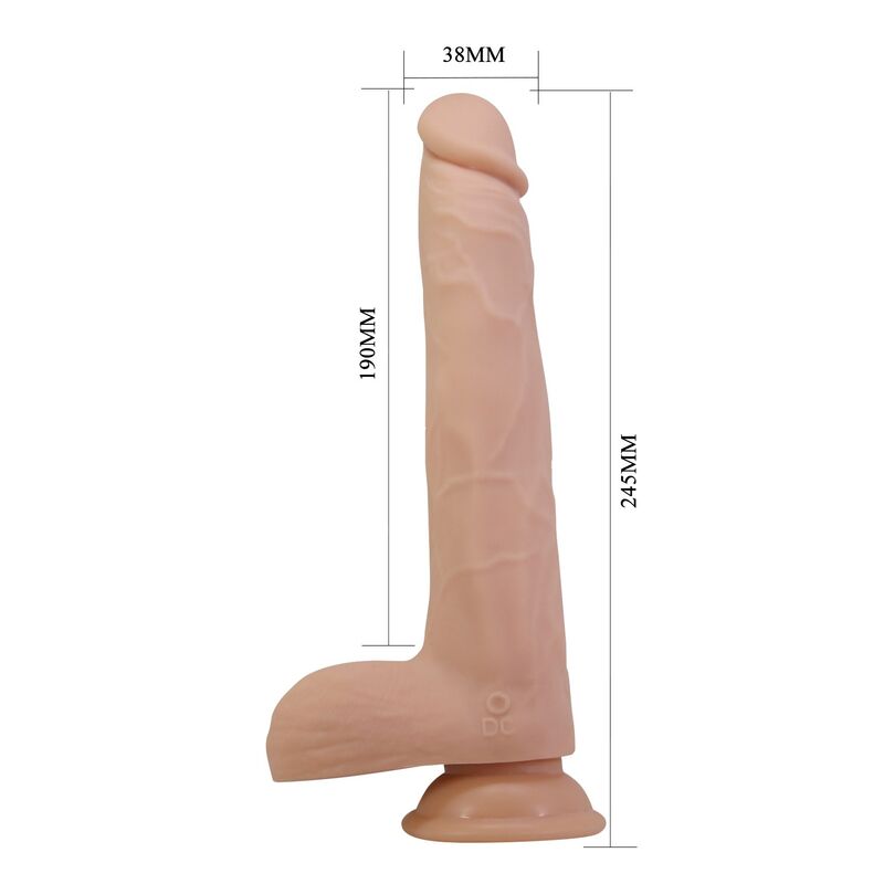 DILDOS – Pretty Love - Nolan Dildo Vibratório Com Controle Remoto, 24,5 Cm Ø 5 Cm Natural - Image 6