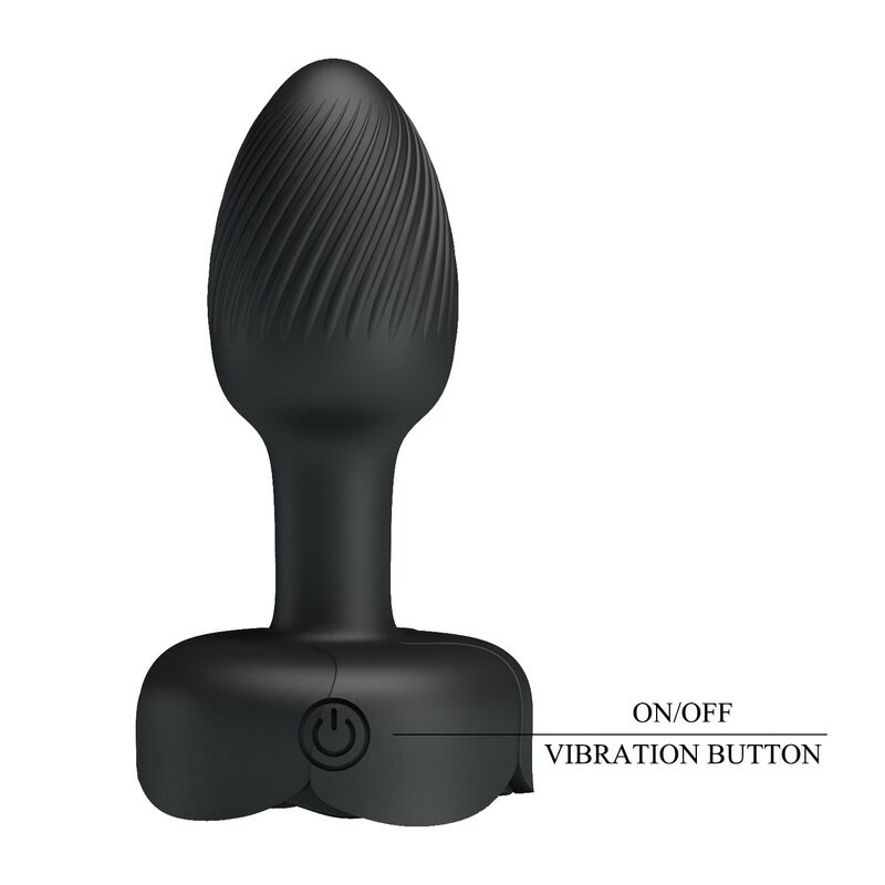 ANAL TOYS – Pretty Love - Plug Anal Vibratório Recarregável Com 10 Modos - Preto - Image 4