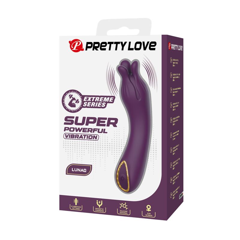 HIGH TECH – Pretty Love - Vibrador Recarregável Lunao Com 10 Funções Roxo - Image 3