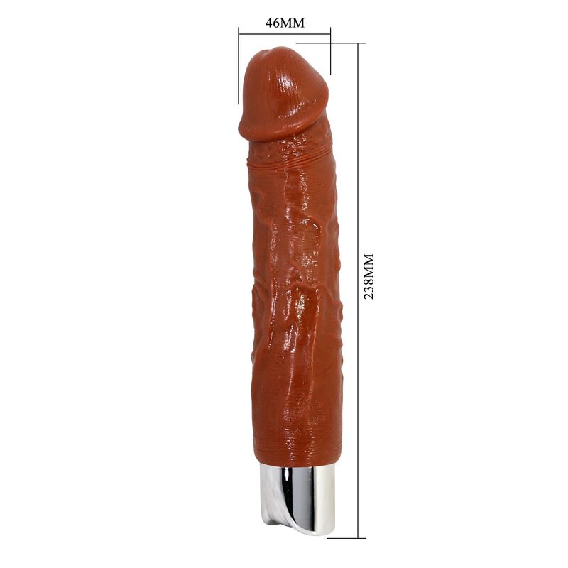 DILDOS – Pretty Love - Vibrador Realista Profissional 23,5 Cm Ø 4,8 Cm Marrom - Image 8