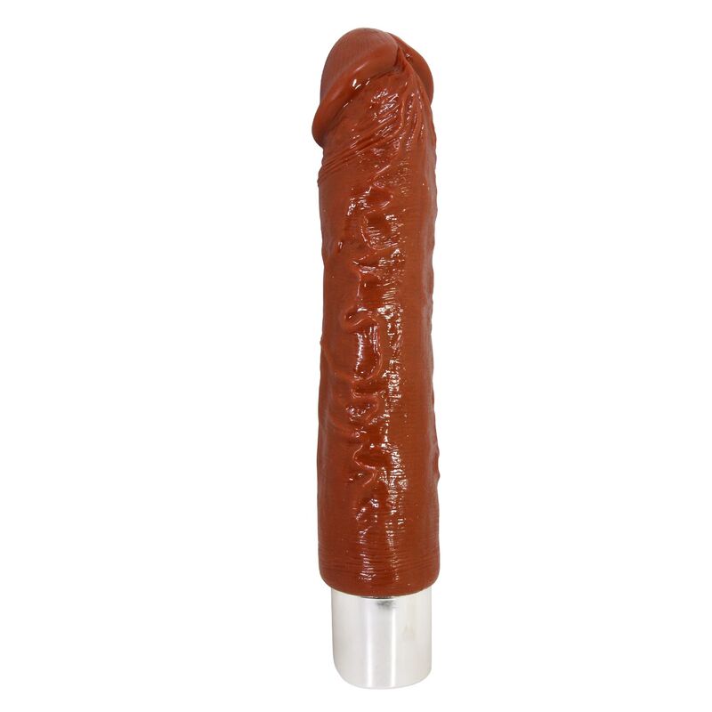 DILDOS – Pretty Love - Vibrador Realista Profissional 23,5 Cm Ø 4,8 Cm Marrom - Image 3
