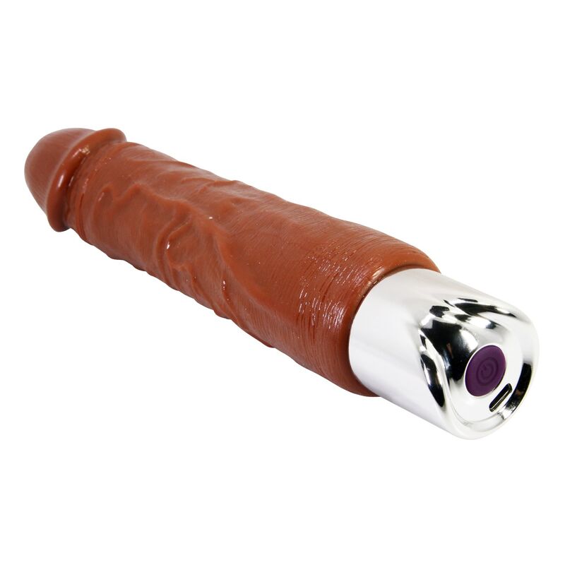 DILDOS – Pretty Love - Vibrador Realista Profissional 23,5 Cm Ø 4,8 Cm Marrom - Image 5