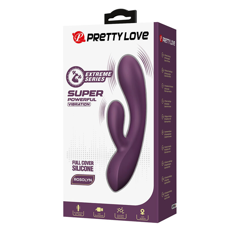 HIGH TECH – Pretty Love - Vibrador Coelho Recarregável Rosolyn Com 10 Funções - Image 3