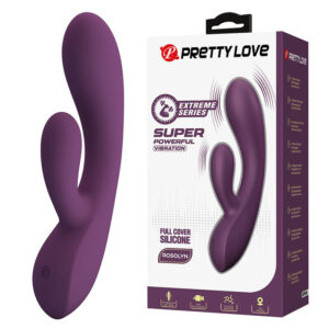 HIGH TECH – Pretty Love - Vibrador Coelho Recarregável Rosolyn Com 10 Funções