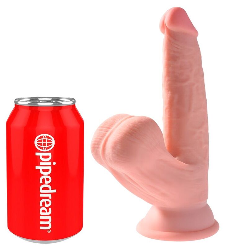 Fotografia do Dildo 3D com Bolas Balançando 12,7 cm