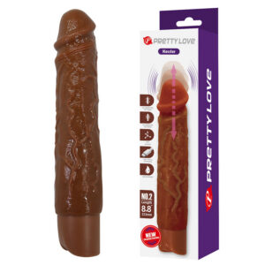 DILDOS – Pretty Love - Kessler Vibrador Realista Com 10 Modos De Vibração E 10 Intensidades, 22 Cm, Marrom