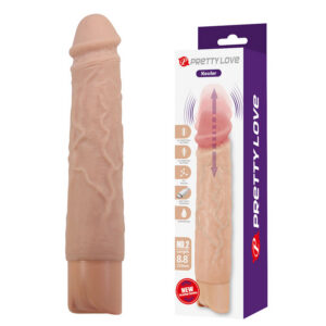DILDOS – Pretty Love - Kessler Dildo Vibratório Realista Com 10 Modos De Vibração E 10 Níveis De Profundidade, 22 Cm Natural