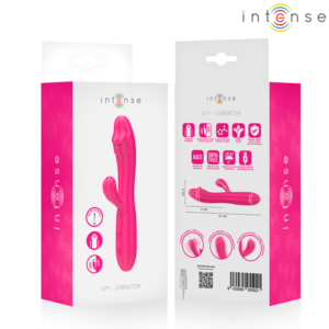 INTENSE HIGH TECH – Intense - Ivy Vibrador Flexível 10 Vibrações Com Língua Estimulante Rosa