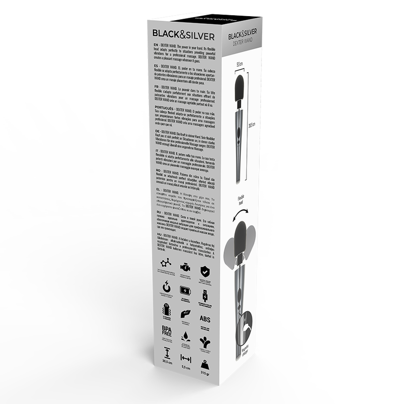 BLACK&SILVER – Varinha De Massagem Dexter - Image 4