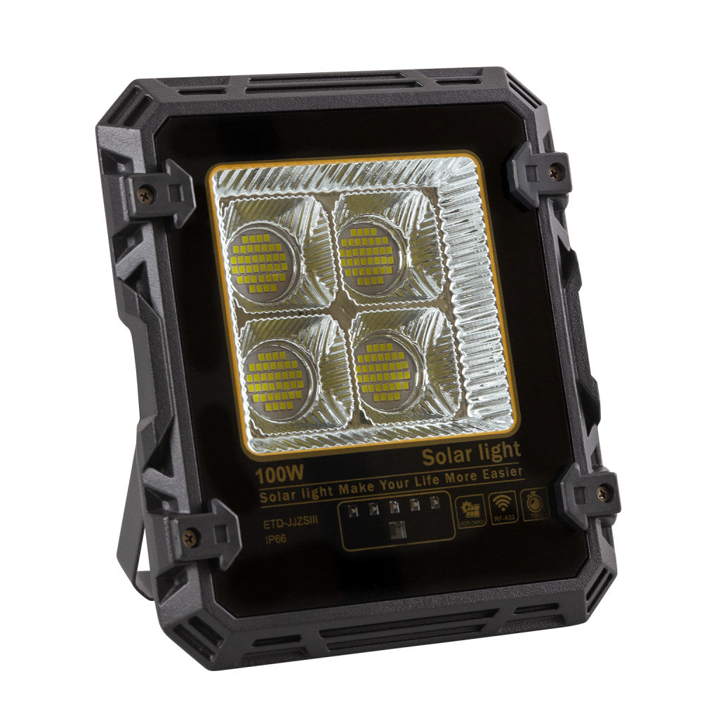 Projetor 100 W com painel solar comando à distância IP65 - Image 3