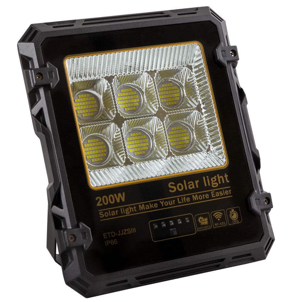 Projetor 200 W com painel solar comando à distância IP65 - Image 2