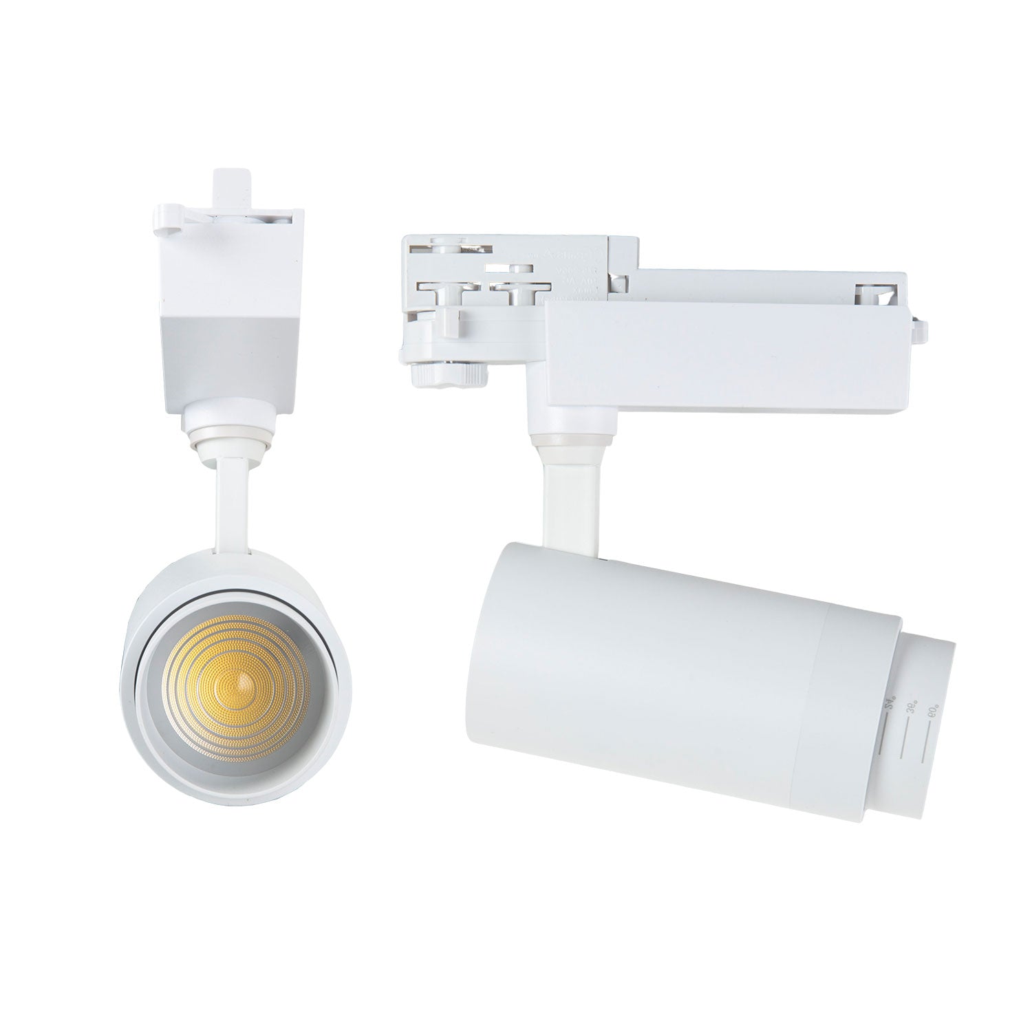 Foco de carril LED multiángulo 15-60º TRIAC 30 W 2700 lm CRI90 3 CCT monofásico - Image 6