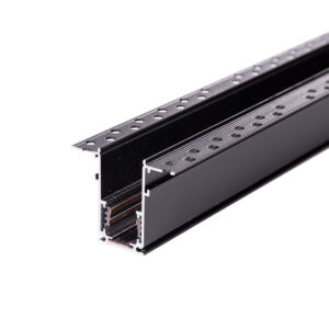 Calha magnético recesso 20 mm preto 2 m