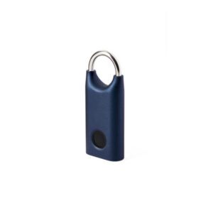 Fotografia do Nomaday Lock, cadeado com impressão digital, azul-escuro