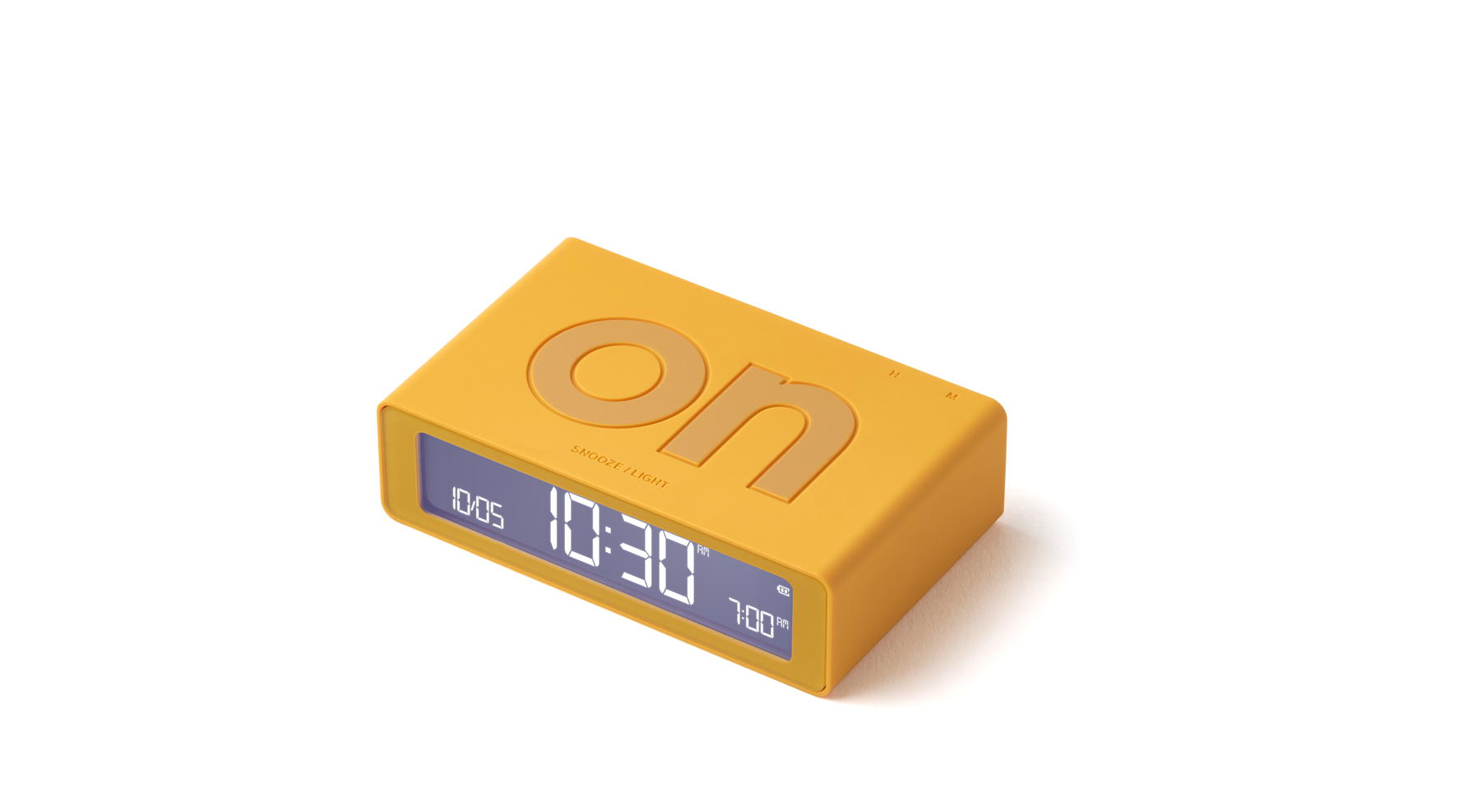 Lexon - Despertador FLIP Mini Amarelo - Image 3