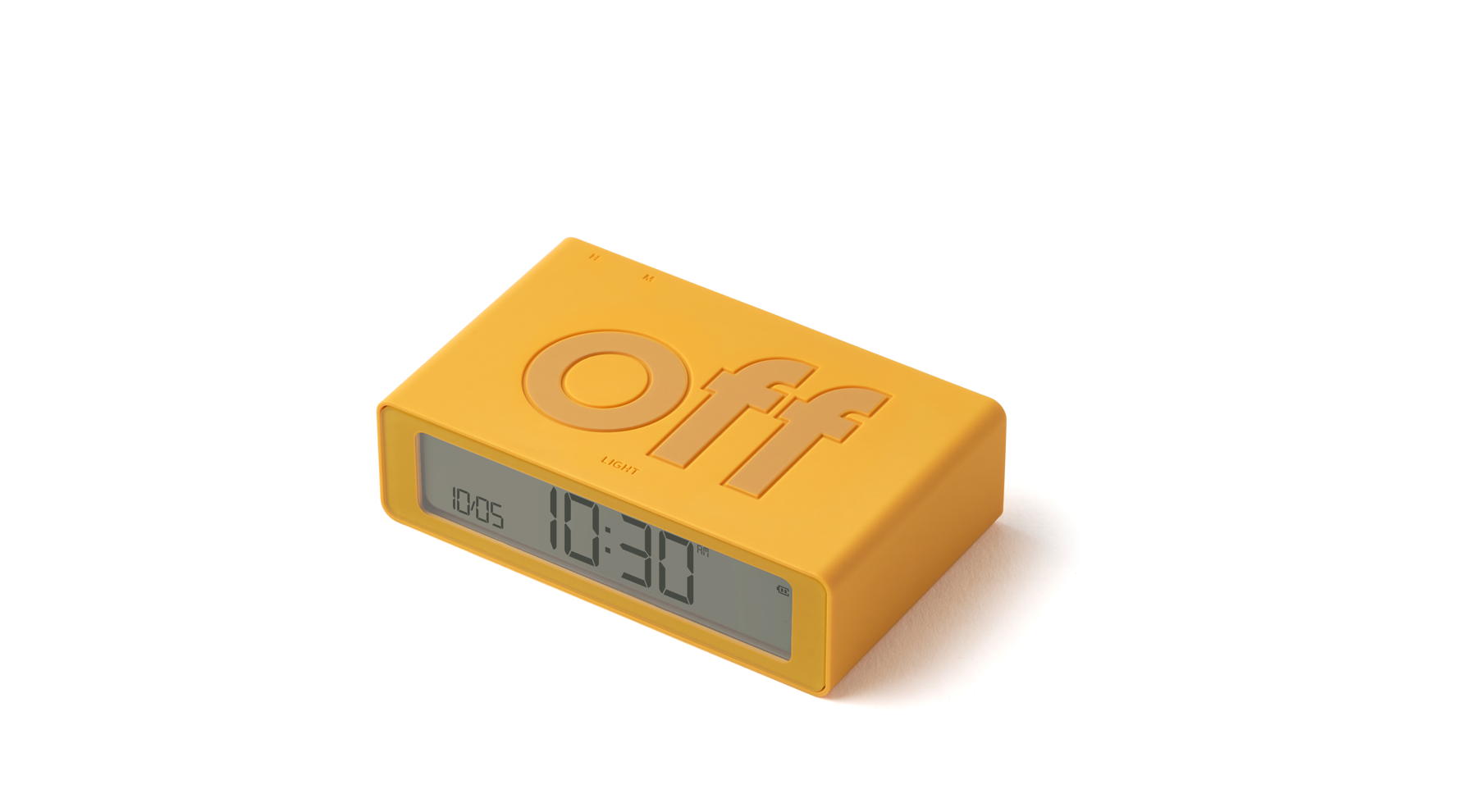 Lexon - Despertador FLIP Mini Amarelo - Image 4