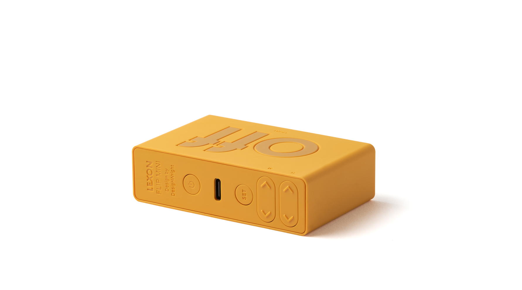 Lexon - Despertador FLIP Mini Amarelo - Image 5