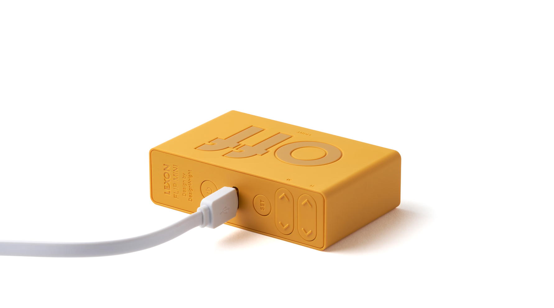 Lexon - Despertador FLIP Mini Amarelo - Image 6