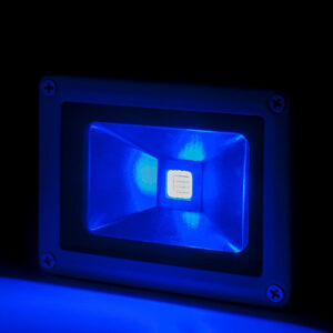 Fotografia do projetor LED 10 W 850 lm IP65 brico azul