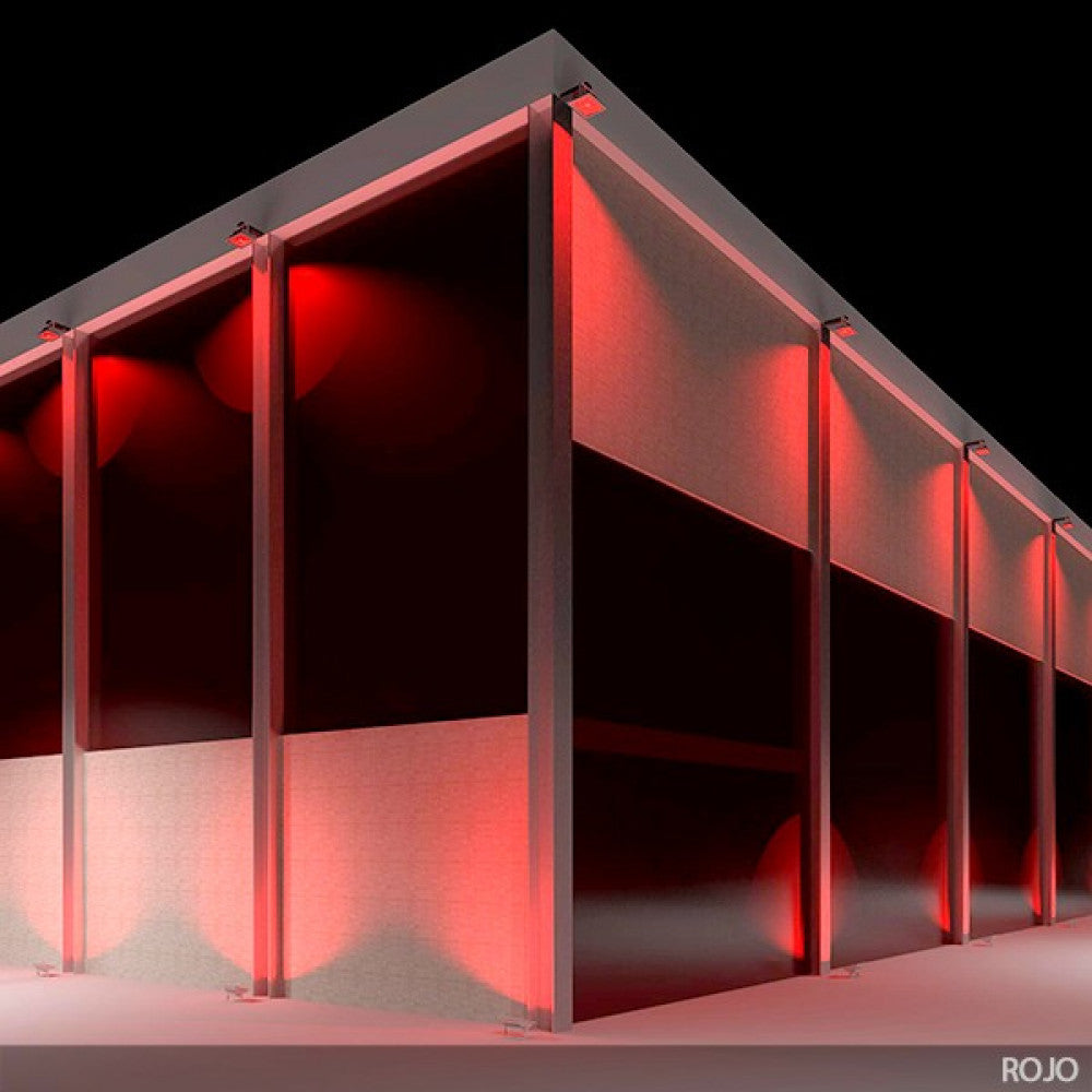 Projetor projetor LED 50 W 4.250 lm IP65 brico vermelho - Image 5